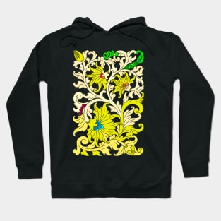 golden floral classic carved object Hoodie